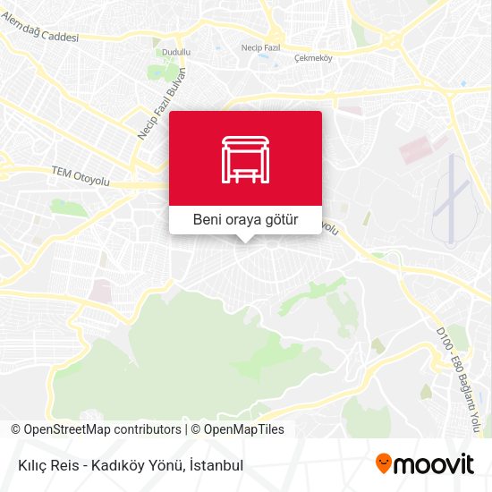 Kılıç Reis - Kadıköy Yönü harita