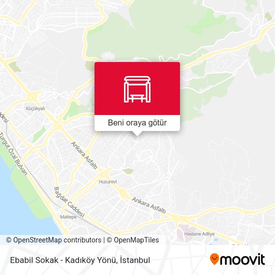 Ebabil Sokak - Kadıköy Yönü harita
