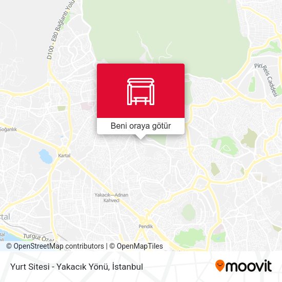 Yurt Sitesi - Yakacık Yönü harita