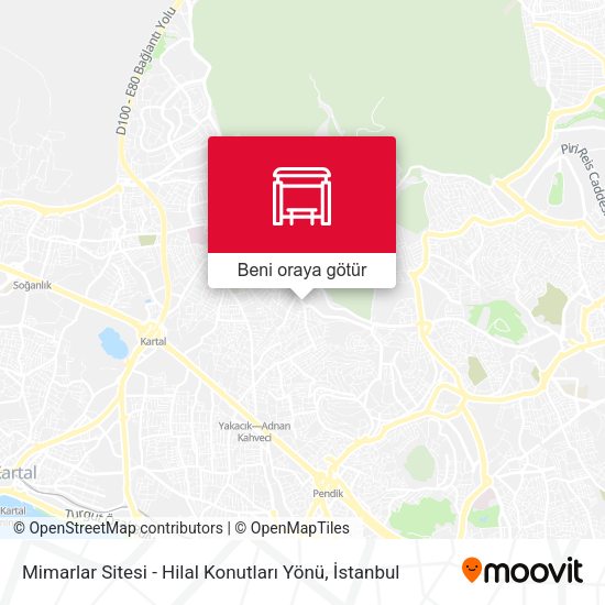 Mimarlar Sitesi - Hilal Konutları Yönü harita