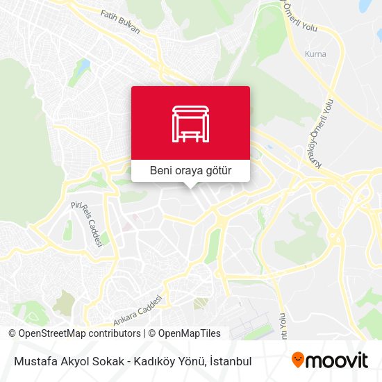 Mustafa Akyol Sokak - Kadıköy Yönü harita