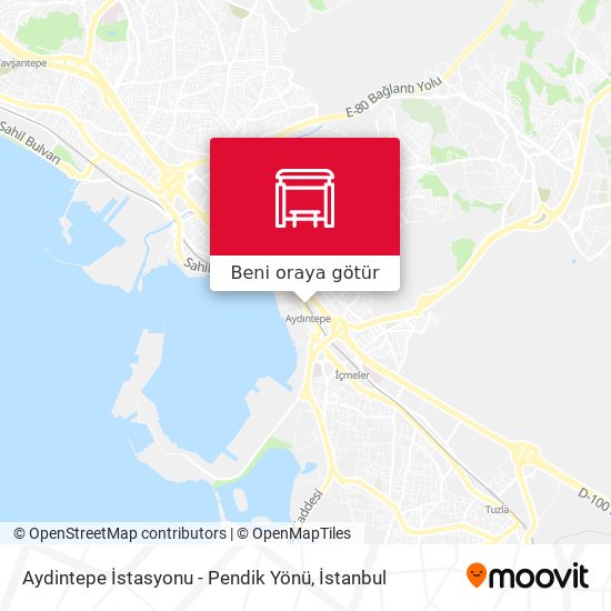 Aydintepe İstasyonu - Pendik Yönü harita