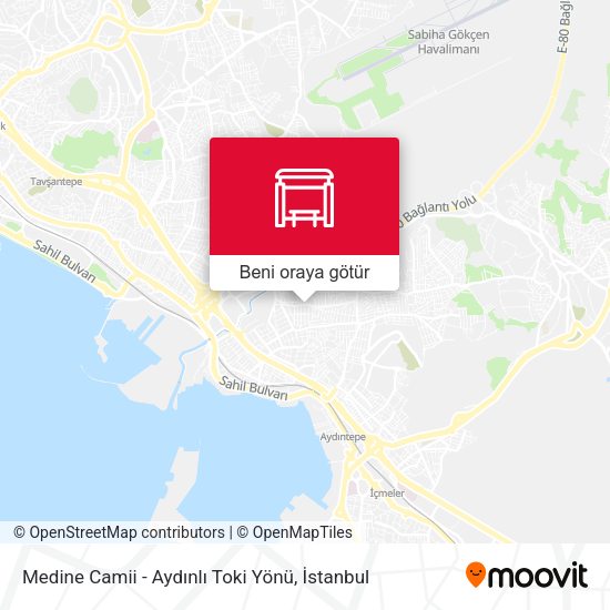 Medine Camii - Aydınlı Toki Yönü harita