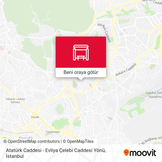 Atatürk Caddesi - Evliya Çelebi Caddesi Yönü harita