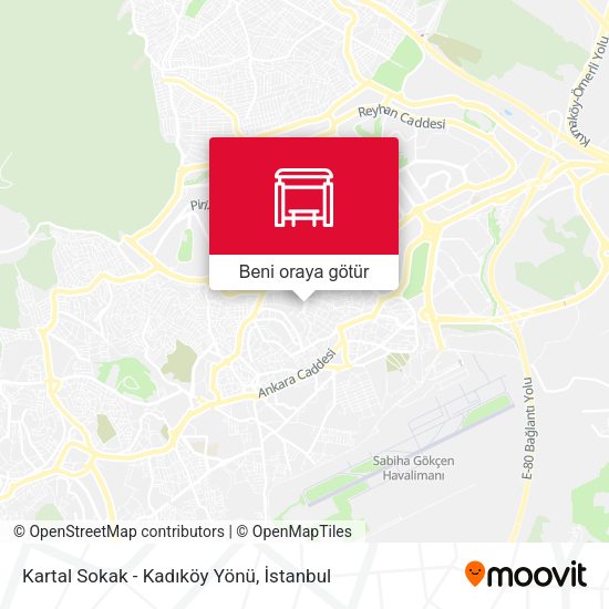 Kartal Sokak - Kadıköy Yönü harita