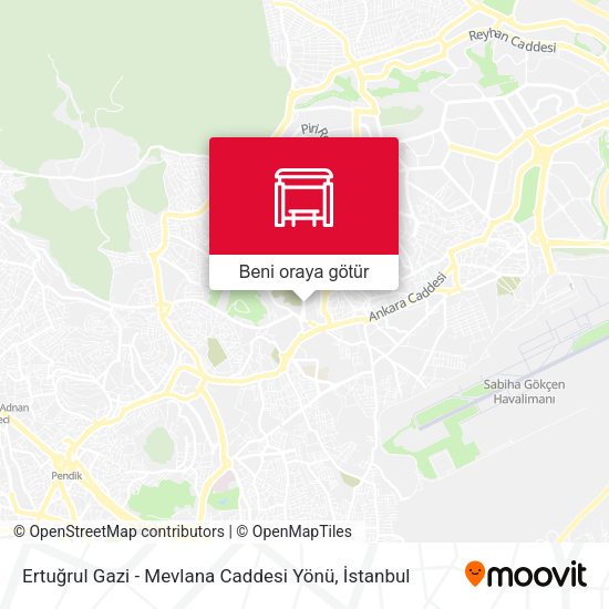 Ertuğrul Gazi - Mevlana Caddesi Yönü harita