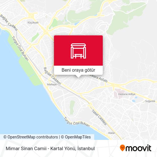 Mimar Sinan Camii - Kartal Yönü harita