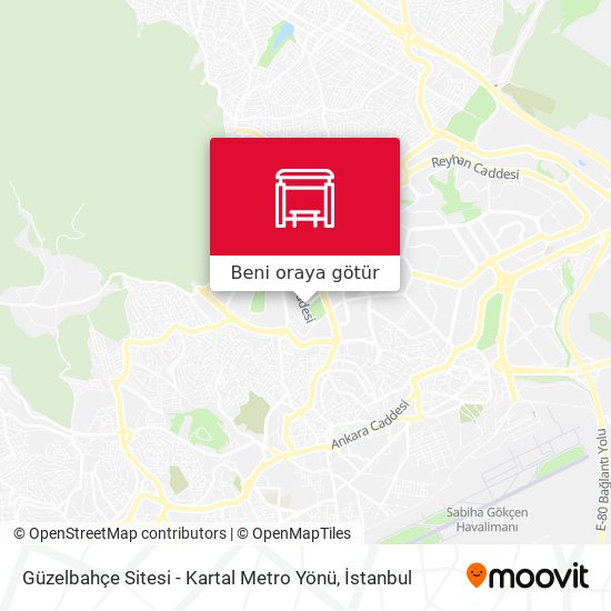 Güzelbahçe Sitesi - Kartal Metro Yönü harita
