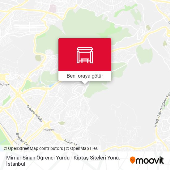 Mimar Sinan Öğrenci Yurdu - Kiptaş Siteleri Yönü harita