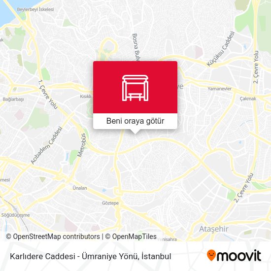 Karlıdere Caddesi - Ümraniye Yönü harita