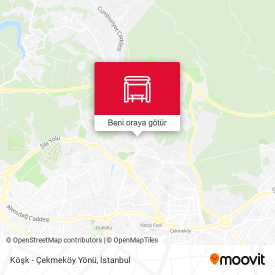 Köşk - Çekmeköy Yönü harita