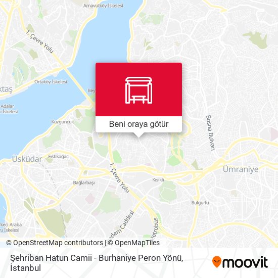 Şehriban Hatun Camii - Burhaniye Peron Yönü harita