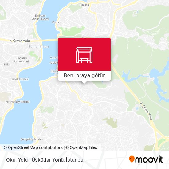 Okul Yolu - Üsküdar Yönü harita