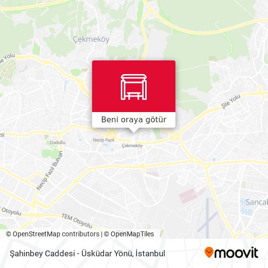 Şahinbey Caddesi - Üsküdar Yönü harita