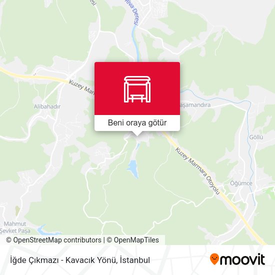 İğde Çıkmazı - Kavacık Yönü harita