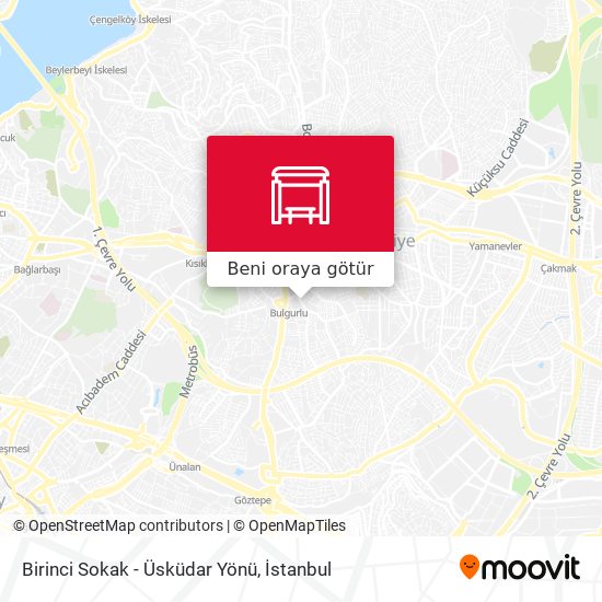 Birinci Sokak - Üsküdar Yönü harita