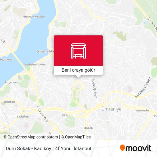 Duru Sokak - Kadıköy 14f Yönü harita