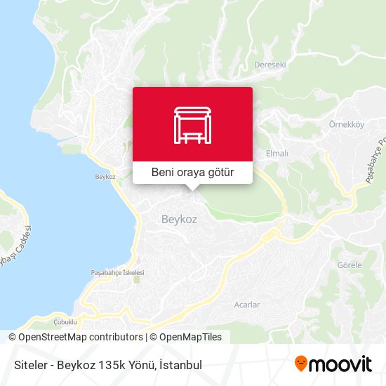 Siteler - Beykoz 135k Yönü harita