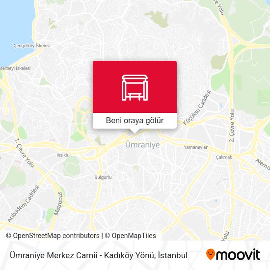Ümraniye Merkez Camii - Kadıköy Yönü harita