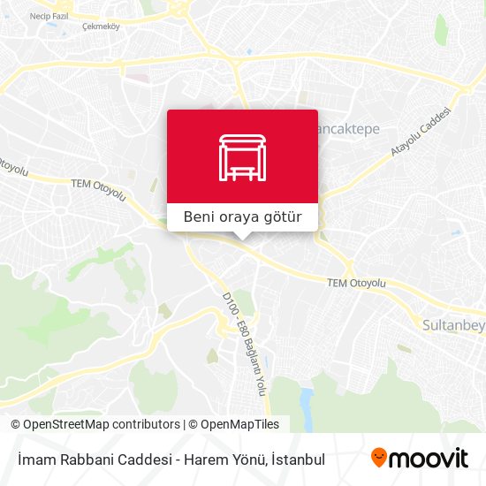 İmam Rabbani Caddesi - Harem Yönü harita