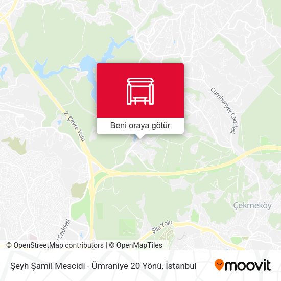 Şeyh Şamil Mescidi - Ümraniye 20 Yönü harita
