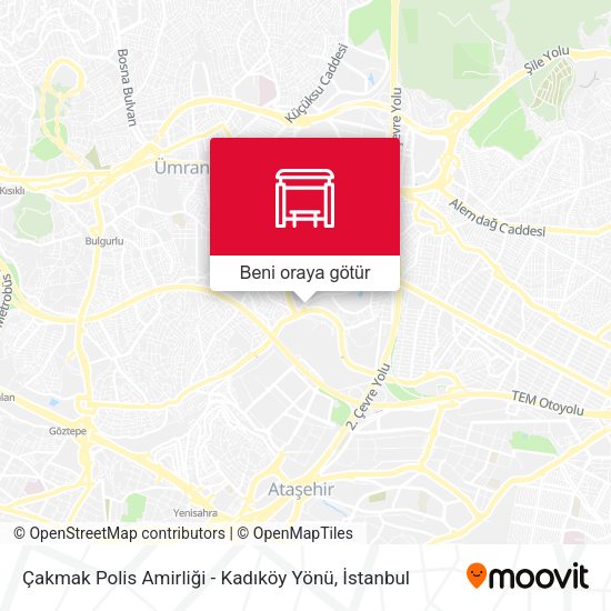 Çakmak Polis Amirliği - Kadıköy Yönü harita
