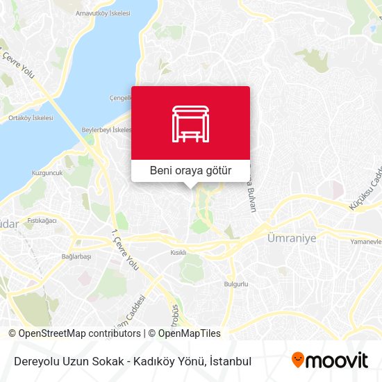 Dereyolu Uzun Sokak - Kadıköy Yönü harita