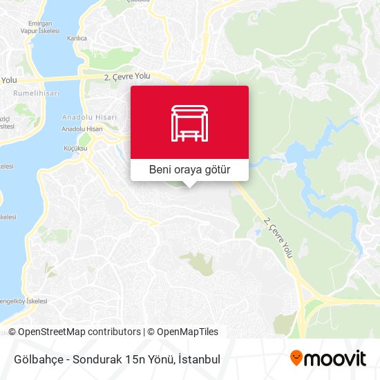 Gölbahçe - Sondurak 15n Yönü harita