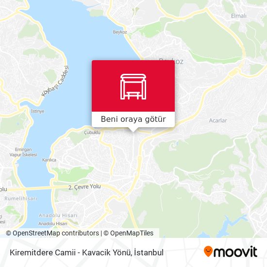 Kiremitdere Camii - Kavacik Yönü harita