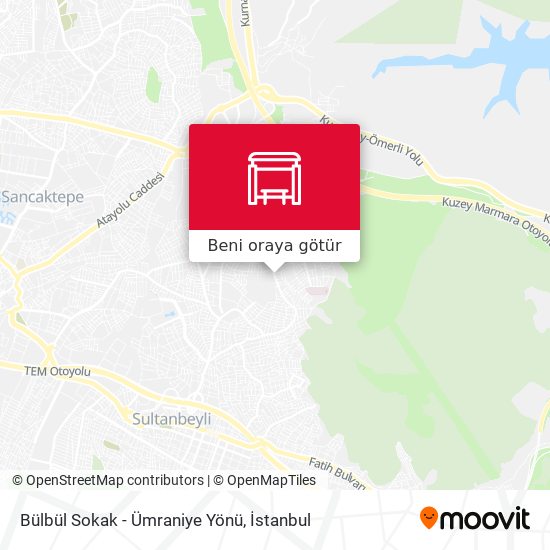Bülbül Sokak - Ümraniye Yönü harita