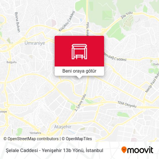 Şelale Caddesi - Yenişehir 13b Yönü harita