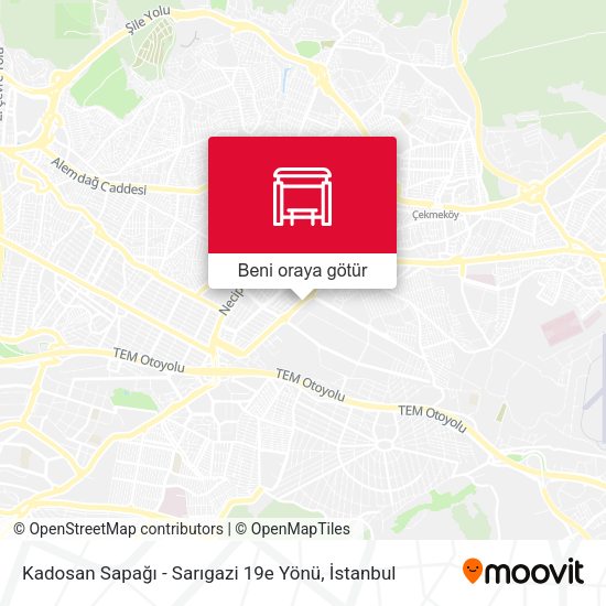 Kadosan Sapağı - Sarıgazi 19e Yönü harita