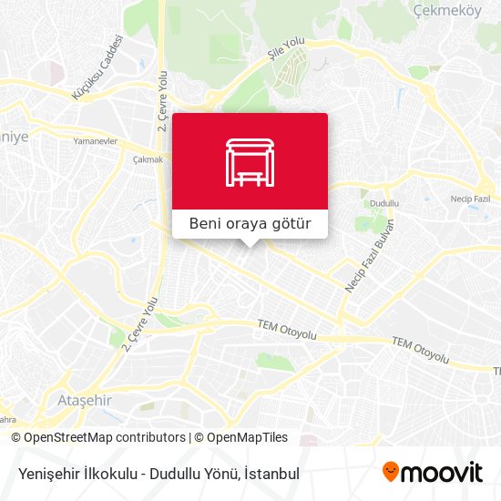 Yenişehir İlkokulu - Dudullu Yönü harita