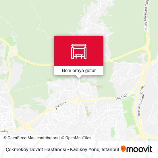 Çekmeköy Devlet Hastanesı - Kadıköy Yönü harita