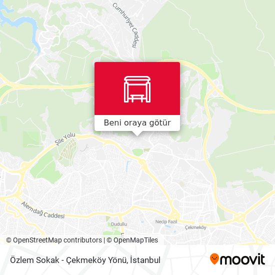 Özlem Sokak - Çekmeköy Yönü harita