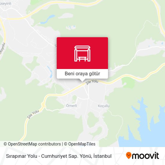 Sırapınar Yolu - Cumhuriyet Sap. Yönü harita