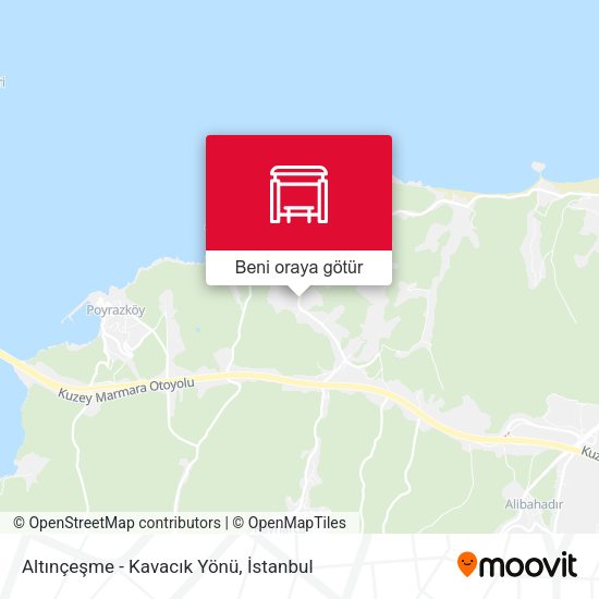 Altınçeşme - Kavacık Yönü harita