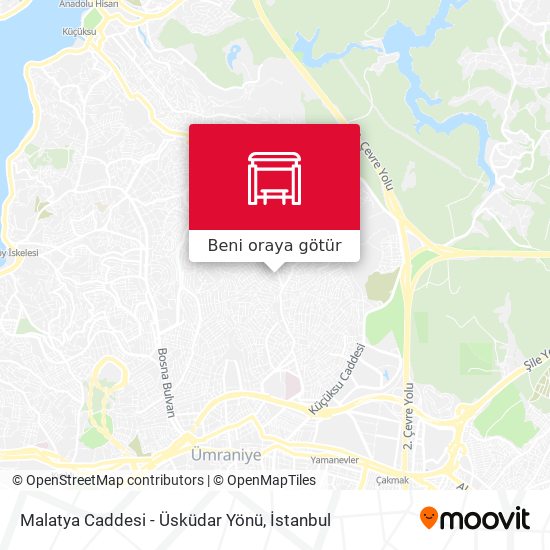 Malatya Caddesi - Üsküdar Yönü harita