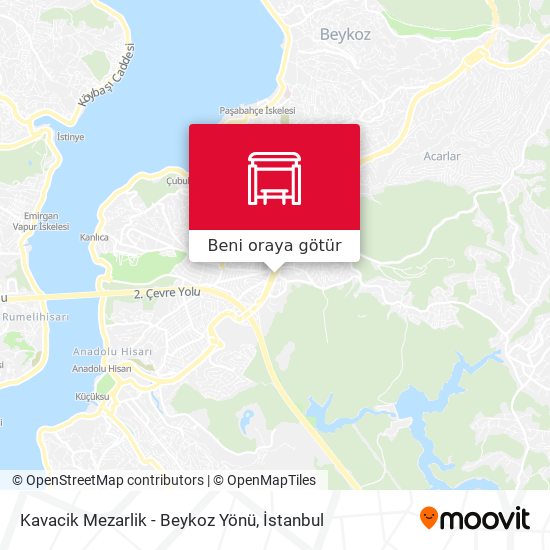 Kavacik Mezarlik - Beykoz Yönü harita