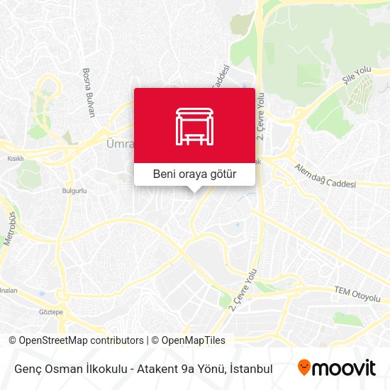 Genç Osman İlkokulu - Atakent 9a Yönü harita