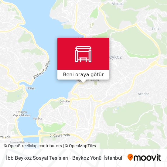 İbb Beykoz Sosyal Tesisleri - Beykoz Yönü harita