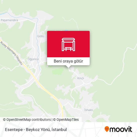 Esentepe - Beykoz Yönü harita
