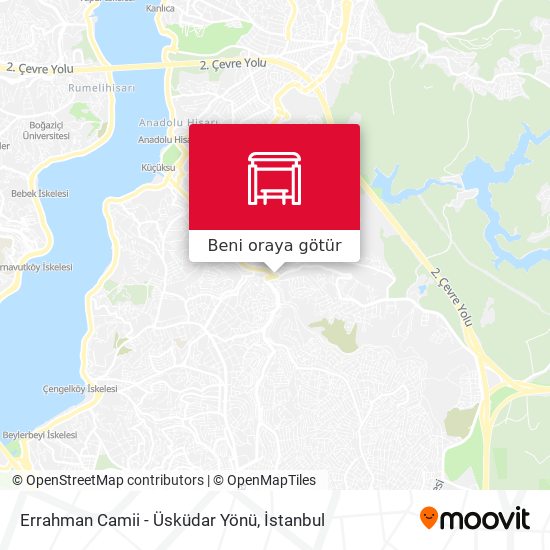 Errahman Camii - Üsküdar Yönü harita