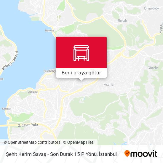 Şehit Kerim Savaş - Son Durak 15 P Yönü harita