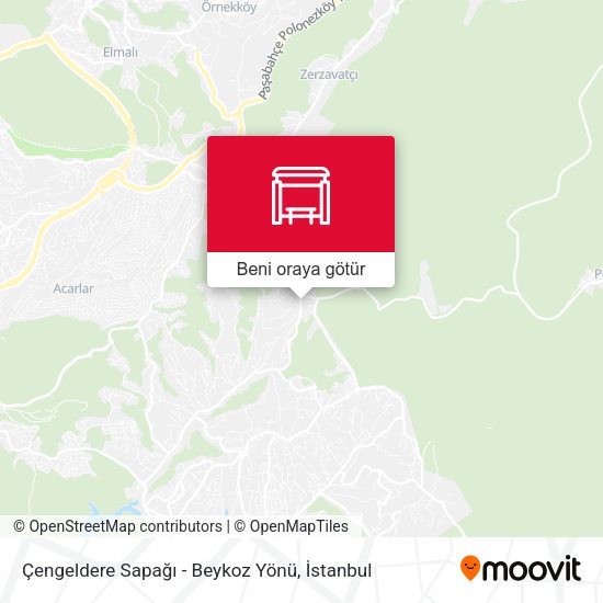 Çengeldere Sapağı - Beykoz Yönü harita