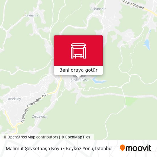 Mahmut Şevketpaşa Köyü - Beykoz Yönü harita