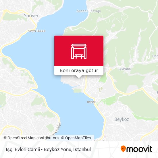 İşçi Evleri Camii - Beykoz Yönü harita