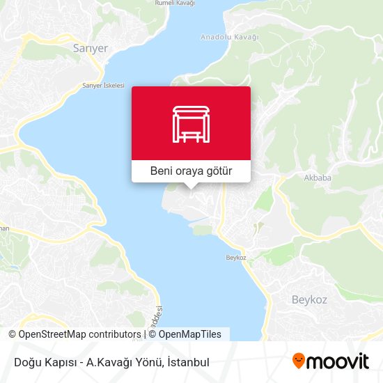 Doğu Kapısı - A.Kavağı Yönü harita