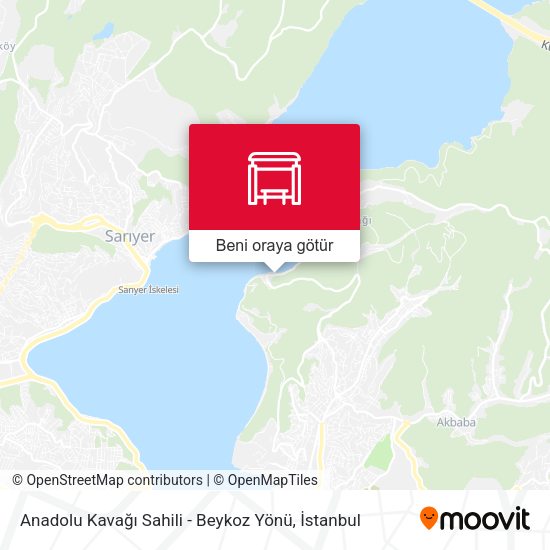 Anadolu Kavağı Sahili - Beykoz Yönü harita