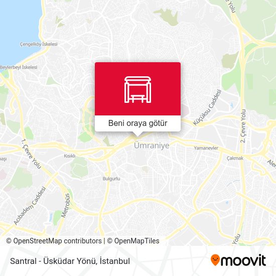 Santral - Üsküdar Yönü harita